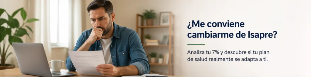 persona evaluando cambiarme de isapre en Chile y comparando opciones de plan de salud