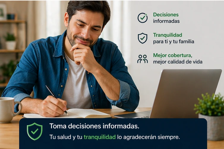 persona tomando decision informada después de una subida del plan de isapre en Chile