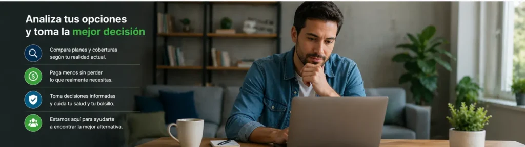 persona analizando opciones para pagar menos en isapre en Chile sin perder cobertura