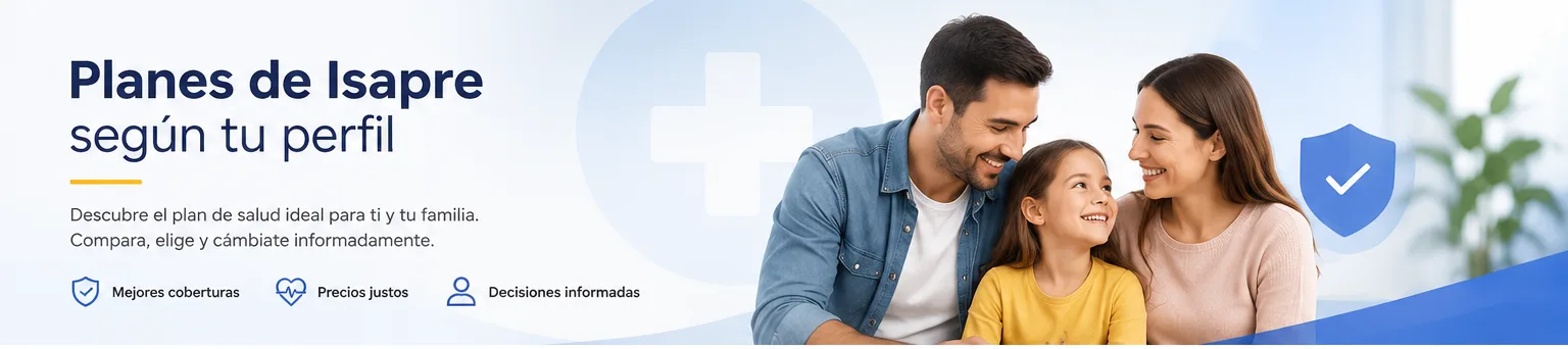 planes de Isapre según perfil en Chile para familias y jóvenes profesionales